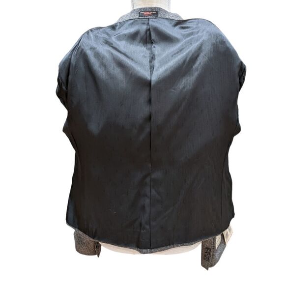 Habersham Mark Shale Women's 100% Wool Grey Single Button Blazer Size 16 NWT - Picture 8 of 11